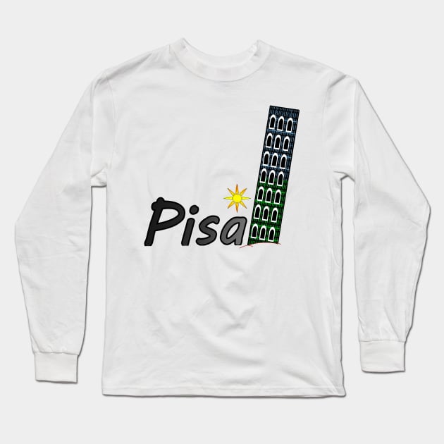 Pisa Italy Long Sleeve T-Shirt by momomoma